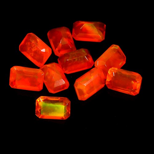 Pietra opale fire arancione - pietra,