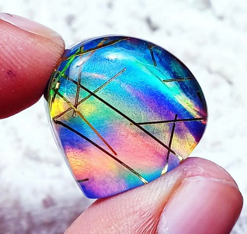 Cabochon opale fuoco aurora - di,